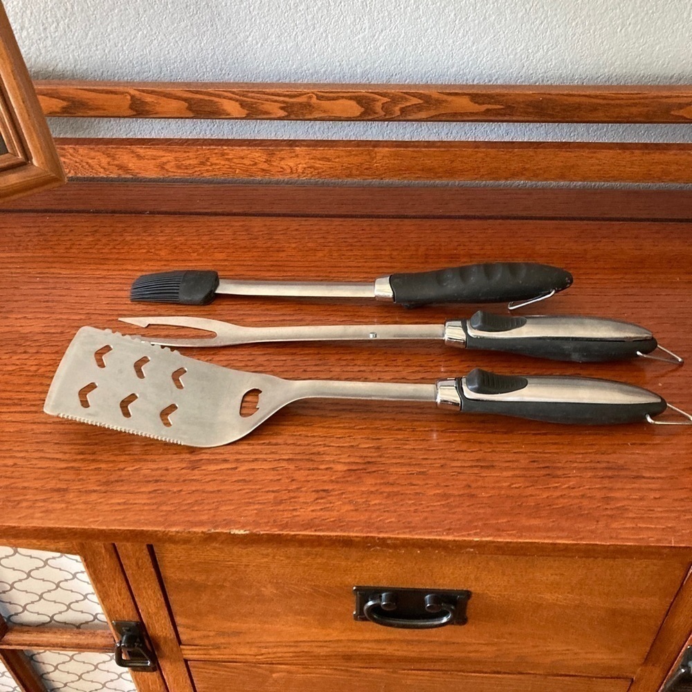 3 Pc BBQ Tool Set - Heavy Duty